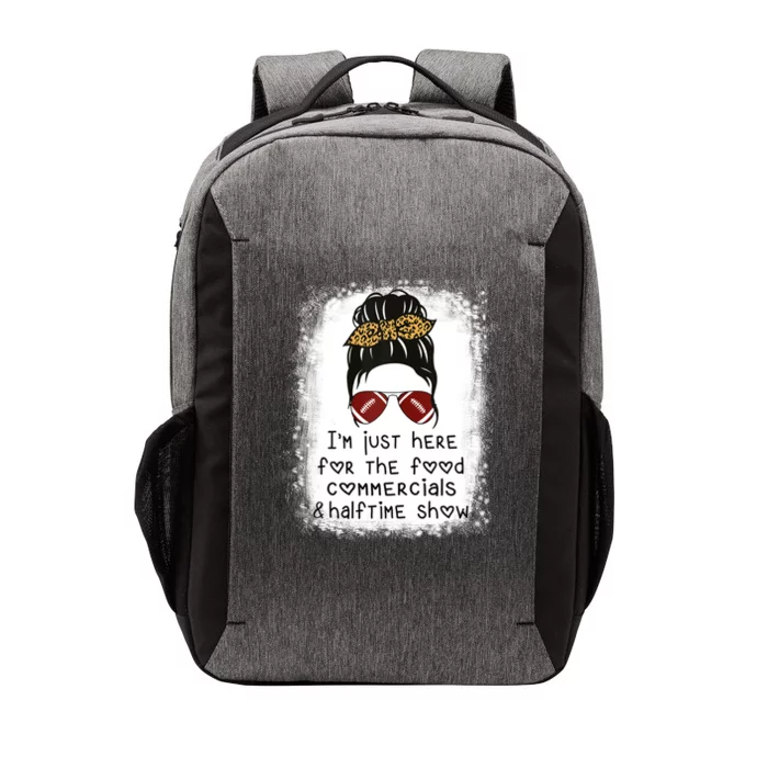 Im Just Here For The Food Commercials And Halftime Show Gift Vector Backpack