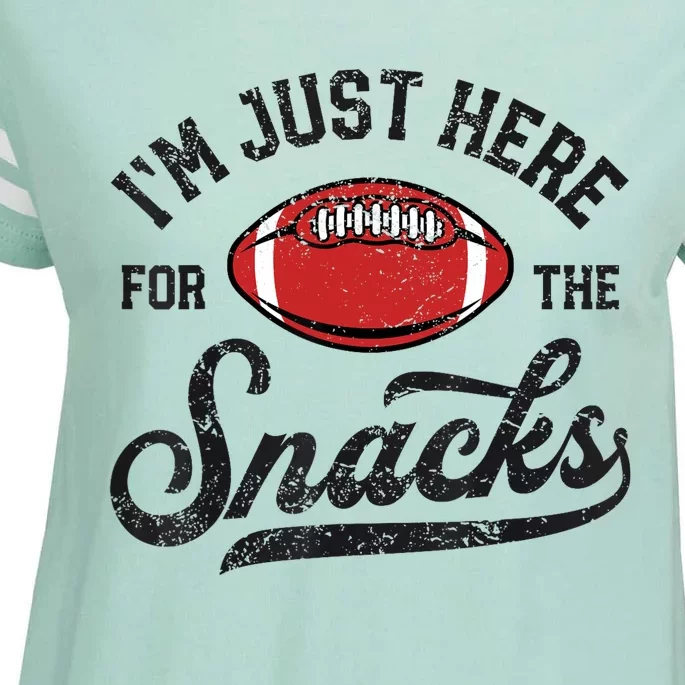 IM Just Here For The Snacks Funny Fantasy Football League Enza Ladies Jersey Football T-Shirt