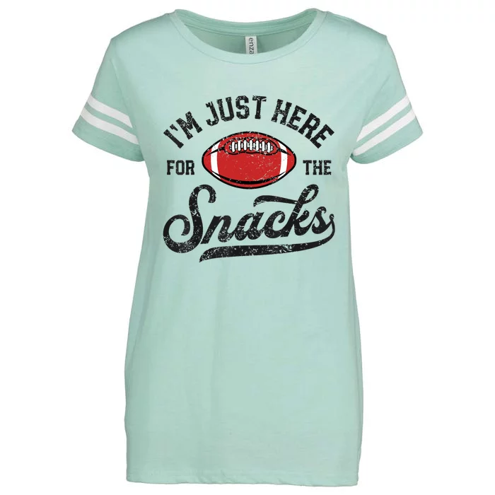 IM Just Here For The Snacks Funny Fantasy Football League Enza Ladies Jersey Football T-Shirt