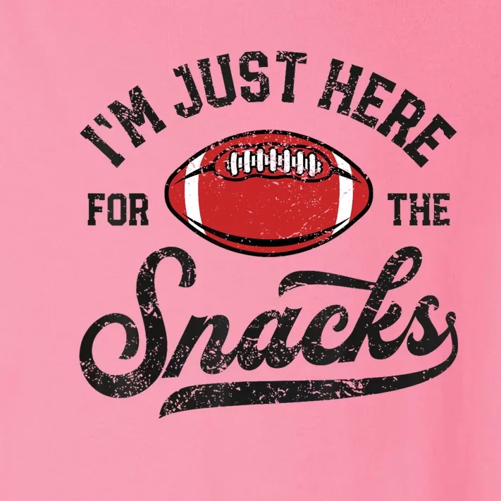 IM Just Here For The Snacks Funny Fantasy Football League Toddler Long Sleeve Shirt