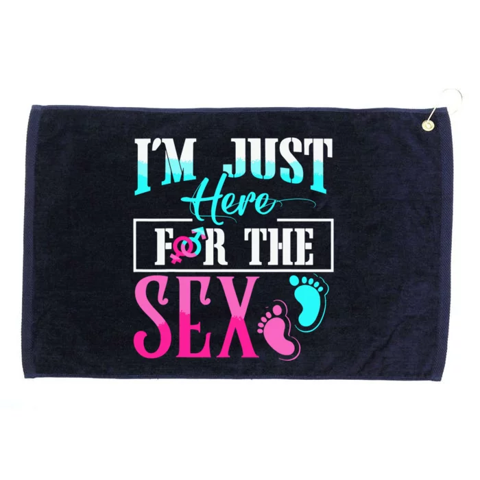 Im Just Here For The Sex Grommeted Golf Towel