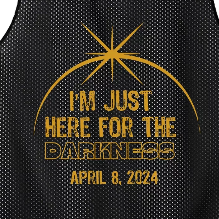 I’M Just Here For The Darkness April 8 2024 Mesh Reversible Basketball Jersey Tank