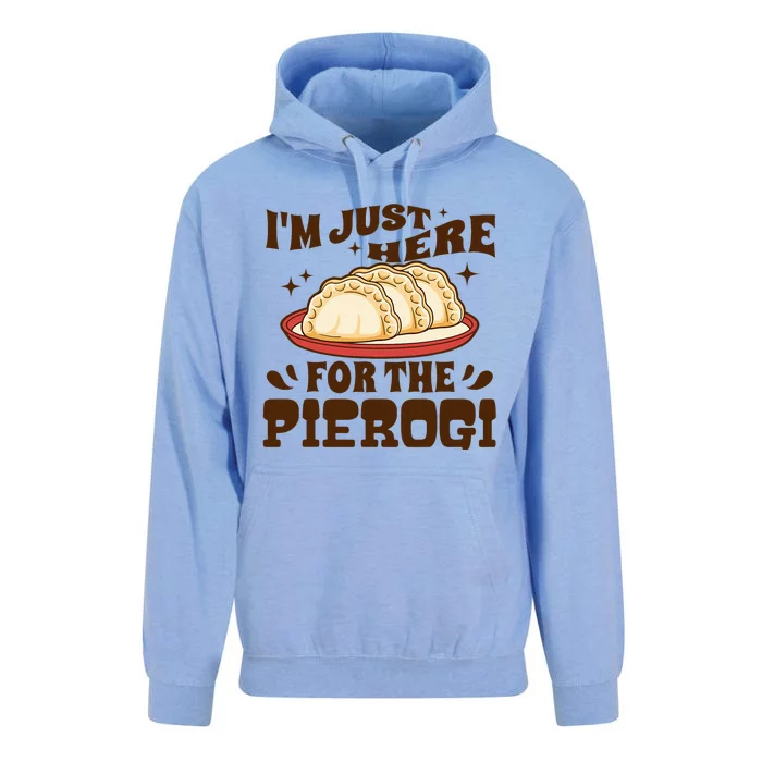 IM Just Here For The Pierogi Polish Food Poland Unisex Surf Hoodie