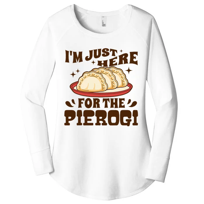 IM Just Here For The Pierogi Polish Food Poland Women's Perfect Tri Tunic Long Sleeve Shirt