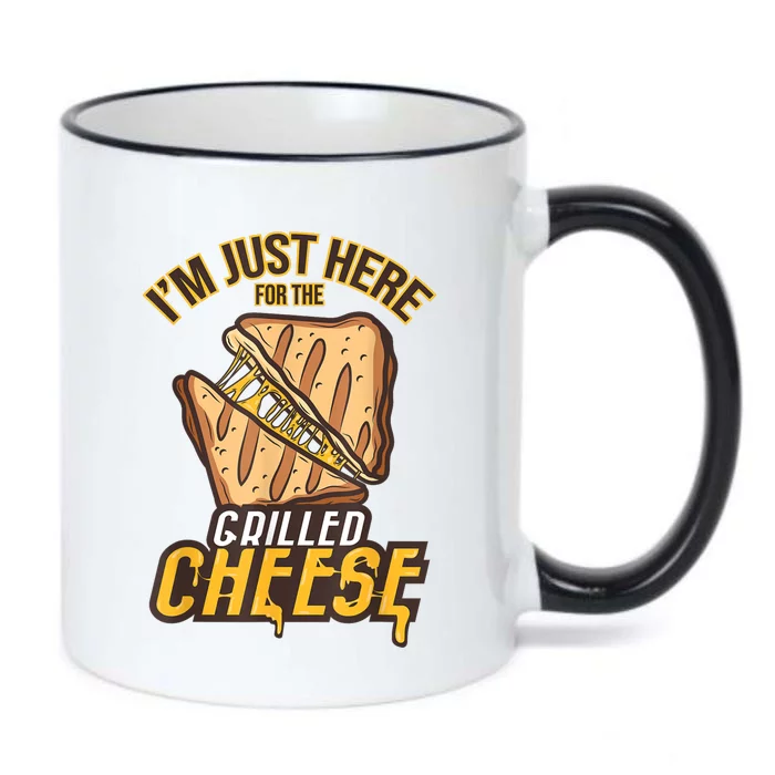 IM Just Here For The Grilled Cheese Funny Food Lovers Gift Black Color Changing Mug