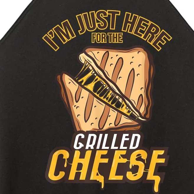 IM Just Here For The Grilled Cheese Funny Food Lovers Gift Women’s Perfect Tri Rocker Tank