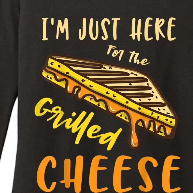 IM Just Here For The Grilled Cheese Womens CVC Long Sleeve Shirt