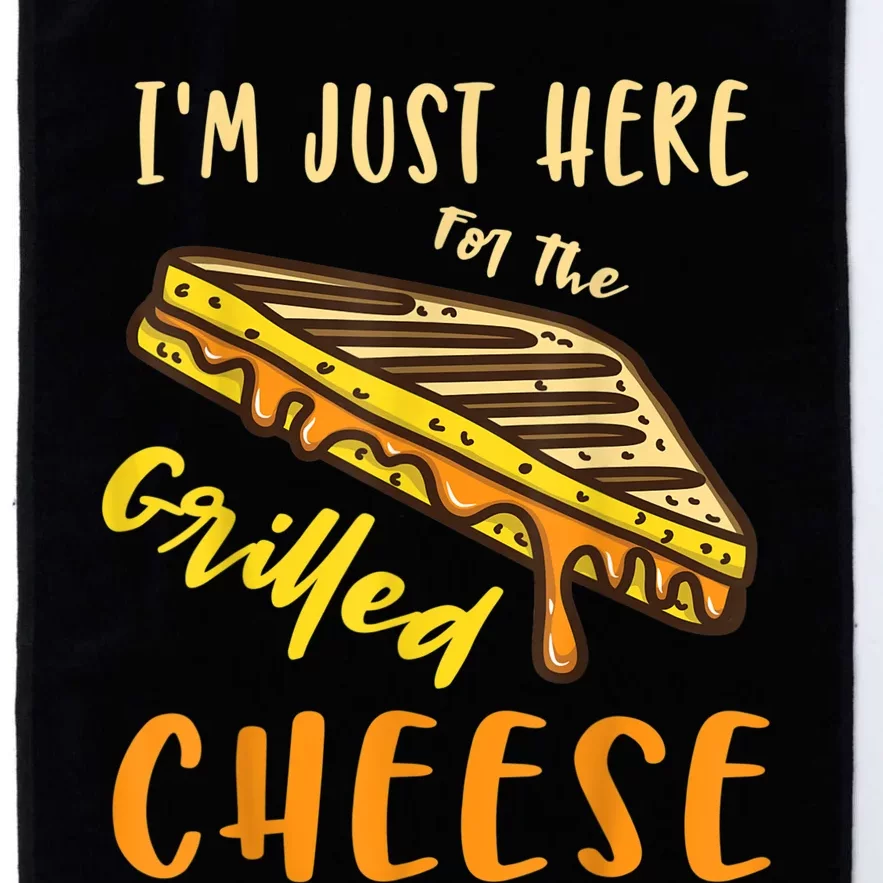 IM Just Here For The Grilled Cheese Platinum Collection Golf Towel