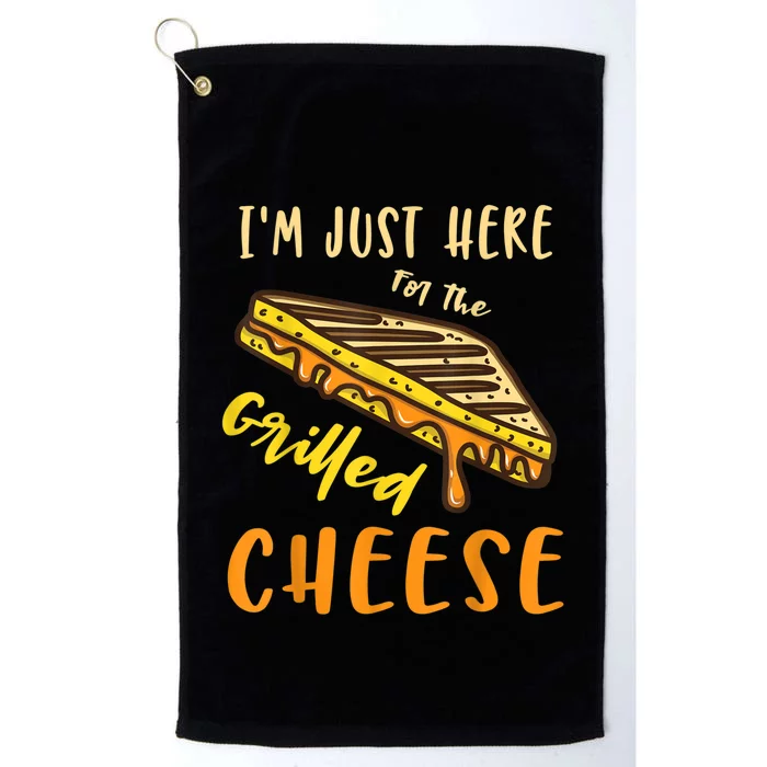 IM Just Here For The Grilled Cheese Platinum Collection Golf Towel