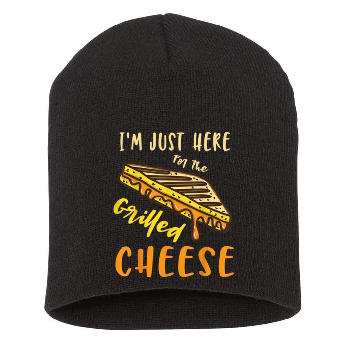 IM Just Here For The Grilled Cheese Short Acrylic Beanie