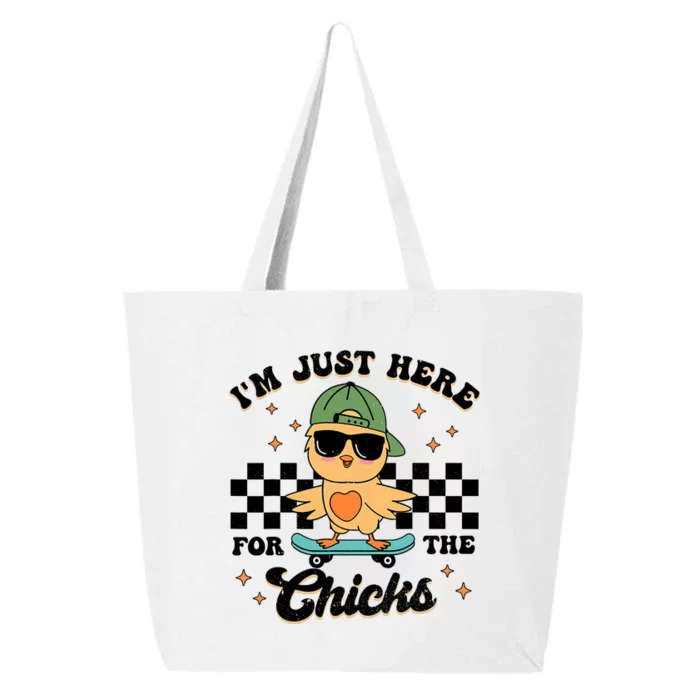 Im Just Here For The Chicks Cute Easter 25L Jumbo Tote