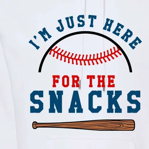 IM Just Here For The Snacks Natural Premium Hoodie