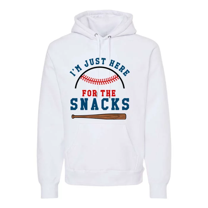 IM Just Here For The Snacks Natural Premium Hoodie