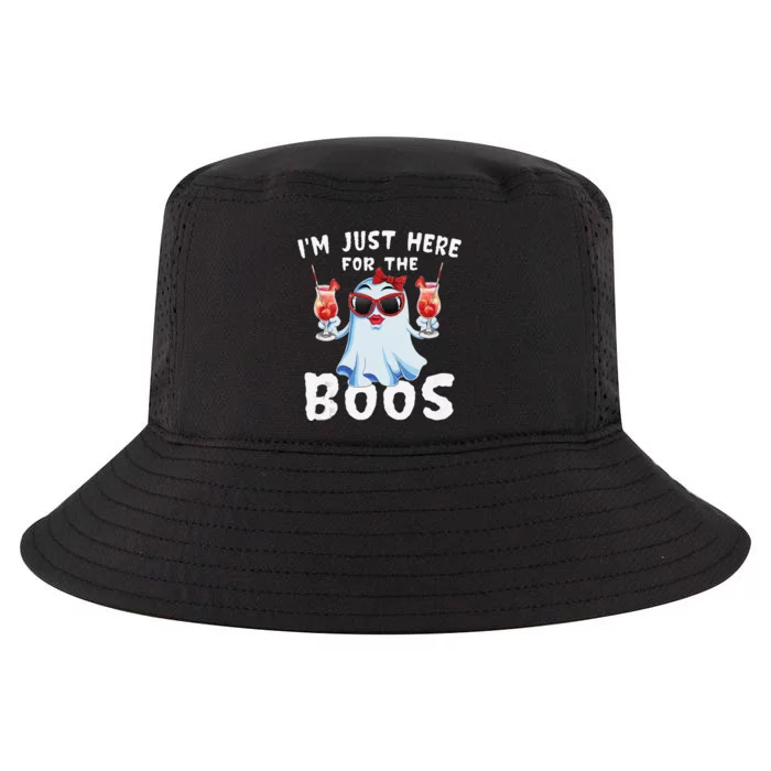 IM Just Here For The Boos Funny Halloween Gift Women Ghost Cool Comfort Performance Bucket Hat