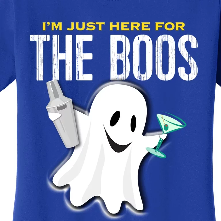 Im Just Here For The Boos Halloween Martini Shaker Gift Women's T-Shirt