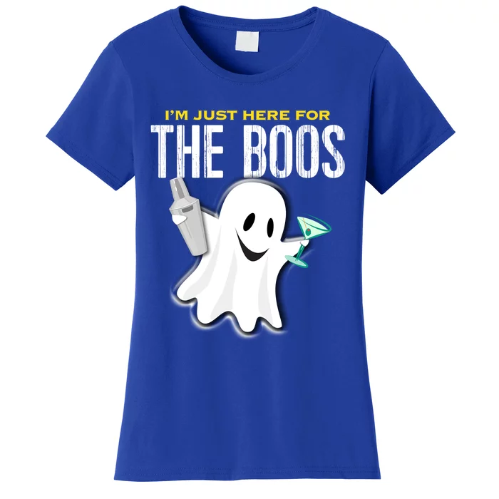 Im Just Here For The Boos Halloween Martini Shaker Gift Women's T-Shirt