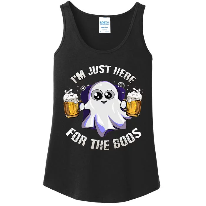 I'm Just Here For The Boos Funny Halloween Costume Gift Ladies Essential Tank