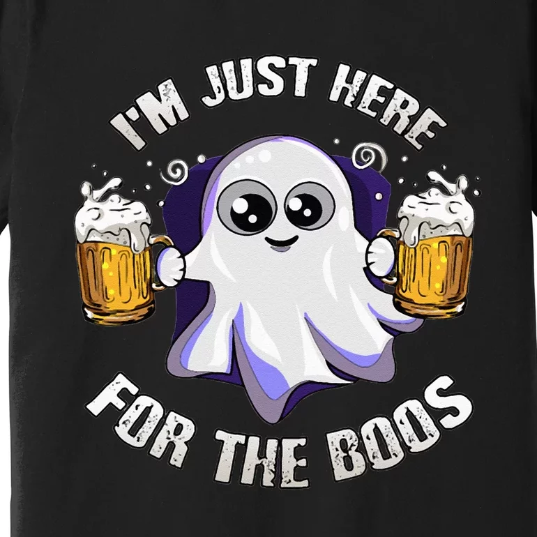 I'm Just Here For The Boos Funny Halloween Costume Gift Premium T-Shirt