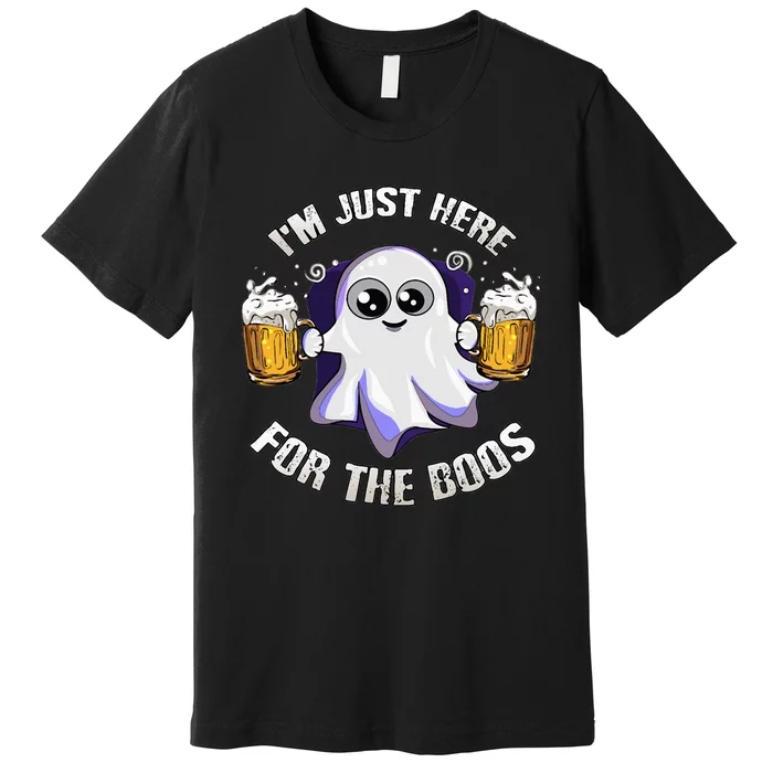 I'm Just Here For The Boos Funny Halloween Costume Gift Premium T-Shirt