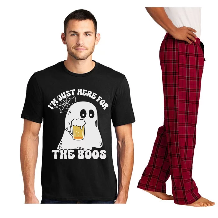 I’M Just Here For The Boos Funny Couples Halloween Pajama Set