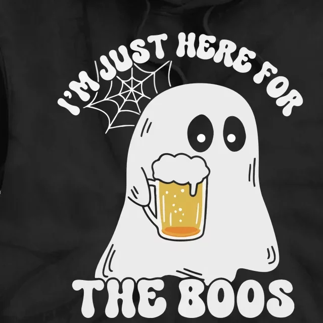 I’M Just Here For The Boos Funny Couples Halloween Tie Dye Hoodie