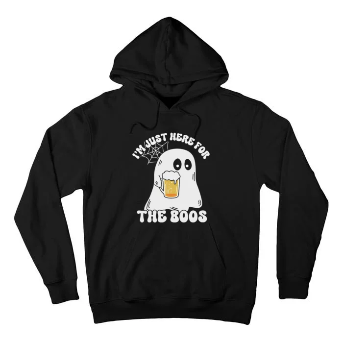 I’M Just Here For The Boos Funny Couples Halloween Tall Hoodie