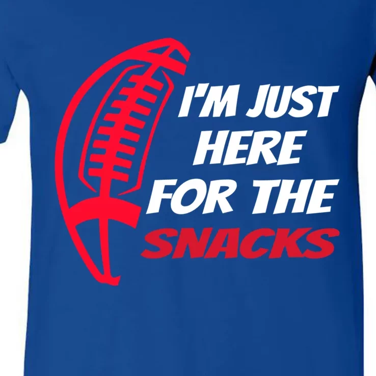 Im Just Here For The Snacks Funny Gift V-Neck T-Shirt