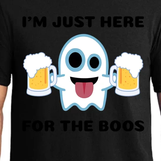 Im Just Here For The Boos Funny Halloween Beer Ing Cool Gift Pajama Set