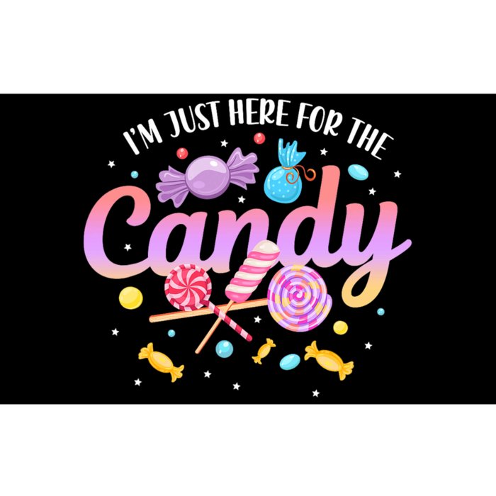 IM Just Here For The Candy Funny Halloween Food Humor Bumper Sticker