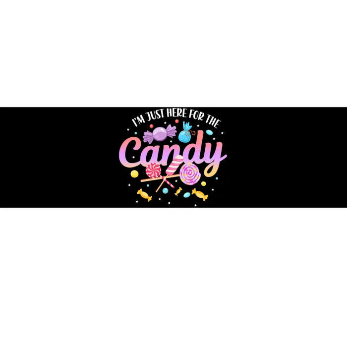 IM Just Here For The Candy Funny Halloween Food Humor Bumper Sticker