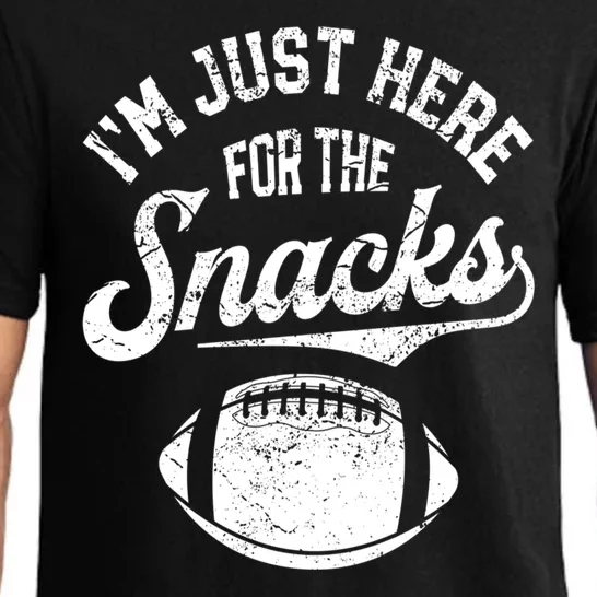 Im Just Here For The Snacks Funny Fantasy Football Pajama Set