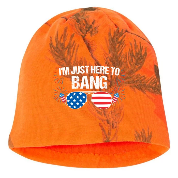 Im Just Here To Bang 4th Of July Fireworks Director Great Gift Kati - Camo Knit Beanie