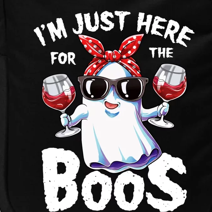 IM Just Here For The Boos Halloween Ghost Cute Funny Funny Gift Impact Tech Backpack