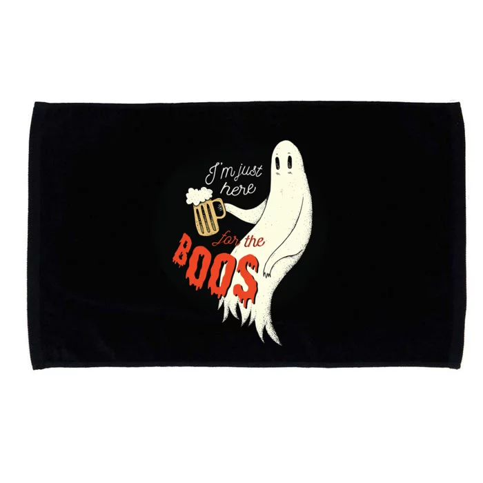 Im Just Here For The Boos Funny Gift Microfiber Hand Towel