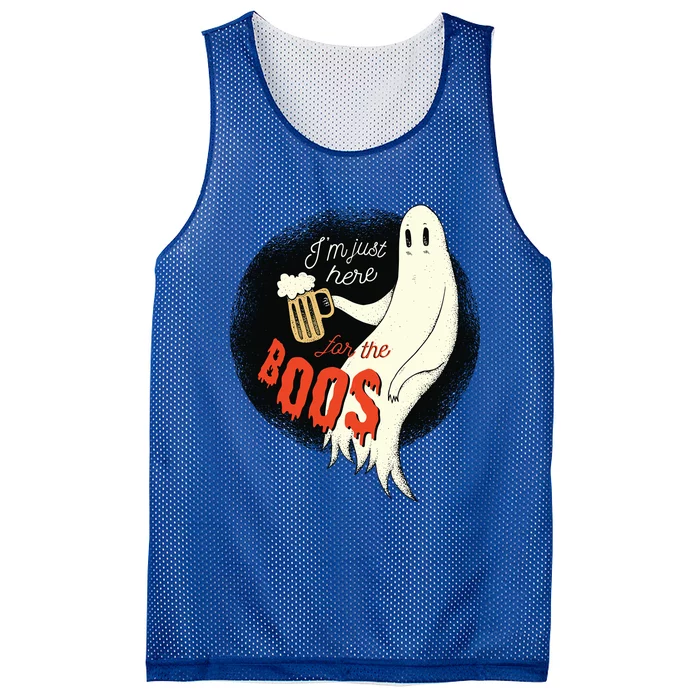 Im Just Here For The Boos Funny Gift Mesh Reversible Basketball Jersey Tank