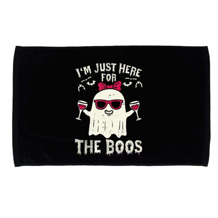 I'm Just Here For The Boos Halloween Costume Microfiber Hand Towel