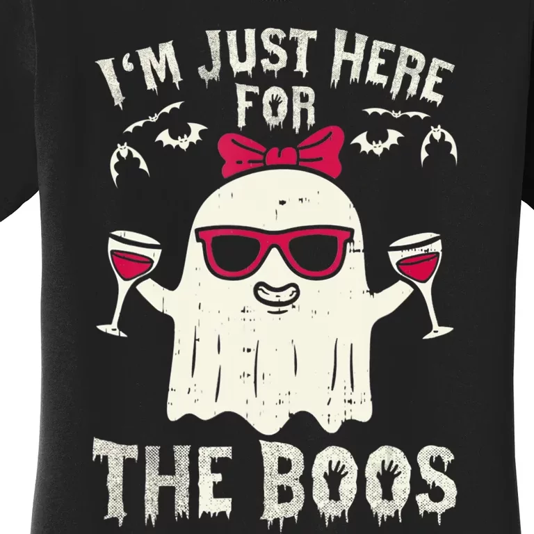 I'm Just Here For The Boos Halloween Costume Women's T-Shirt