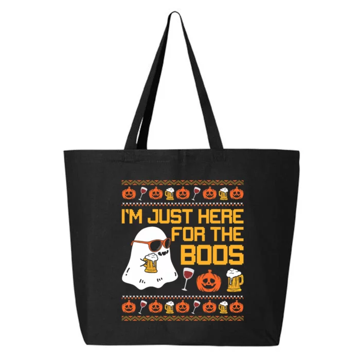 IM Just Here For The Boos Ghost Funny Halloween 25L Jumbo Tote