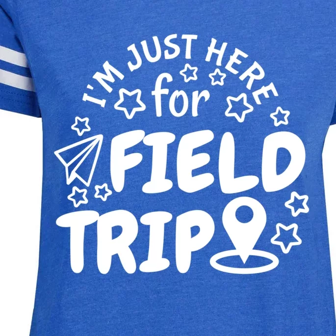 IM Just Here For The Field Trip Teacher Field Day Great Gift Enza Ladies Jersey Football T-Shirt