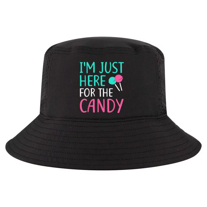 Im Just Here For The Candy Halloween Cool Comfort Performance Bucket Hat