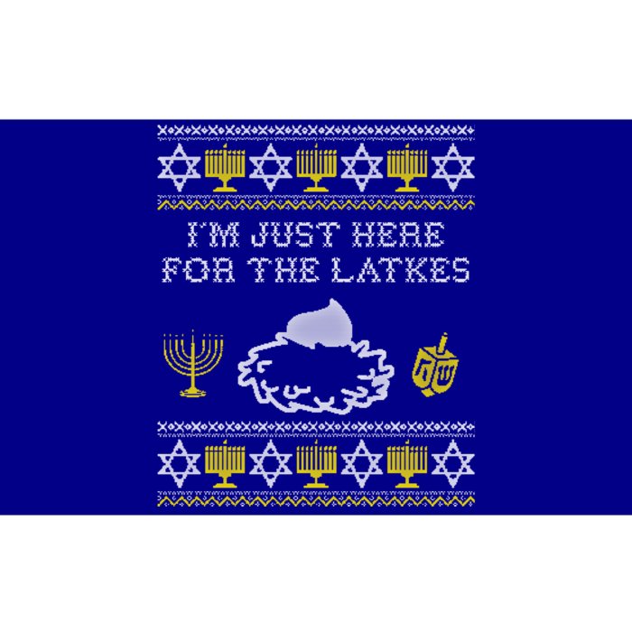 I'm Just Here For The Latkes Hannukah Channukah Jewish Funny Gift Cool Gift Bumper Sticker