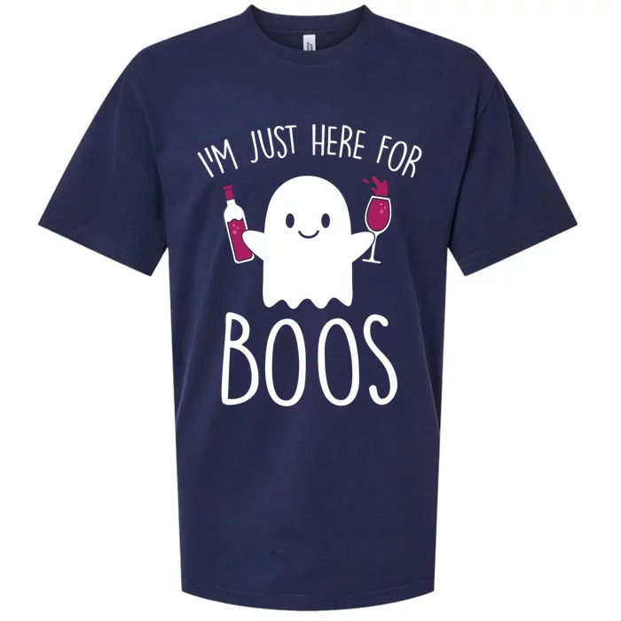 IM Just Here For Boos Funny Halloween Ing Cute Gift Cute Gift Sueded Cloud Jersey T-Shirt