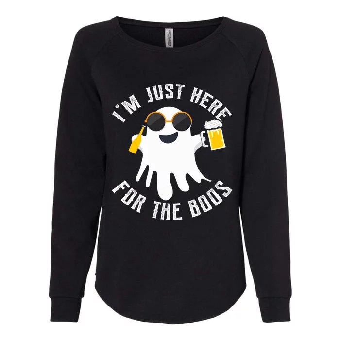 IM Just Here For The Boos For Halloween Womens California Wash Sweatshirt