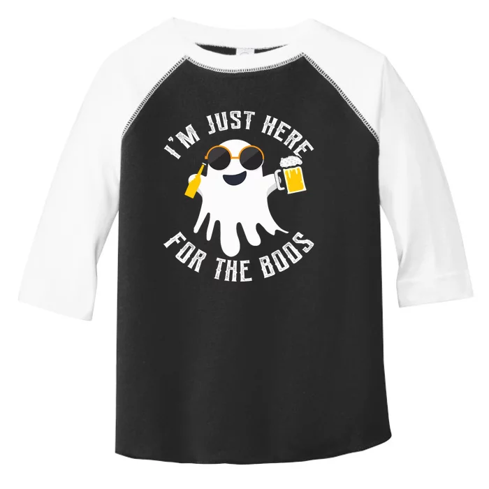 IM Just Here For The Boos For Halloween Toddler Fine Jersey T-Shirt