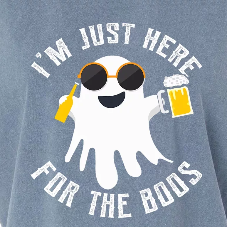 IM Just Here For The Boos For Halloween Garment-Dyed Women's Muscle Tee