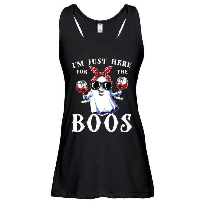 IM Just Here For The Boos Funny Drinking Halloween Costume Ladies Essential Flowy Tank