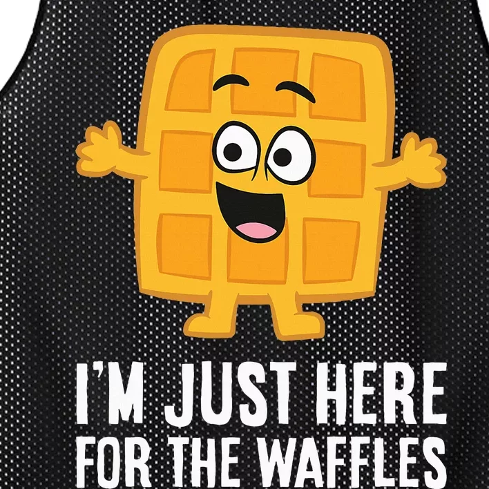 IM Just Here For The Waffles Mesh Reversible Basketball Jersey Tank