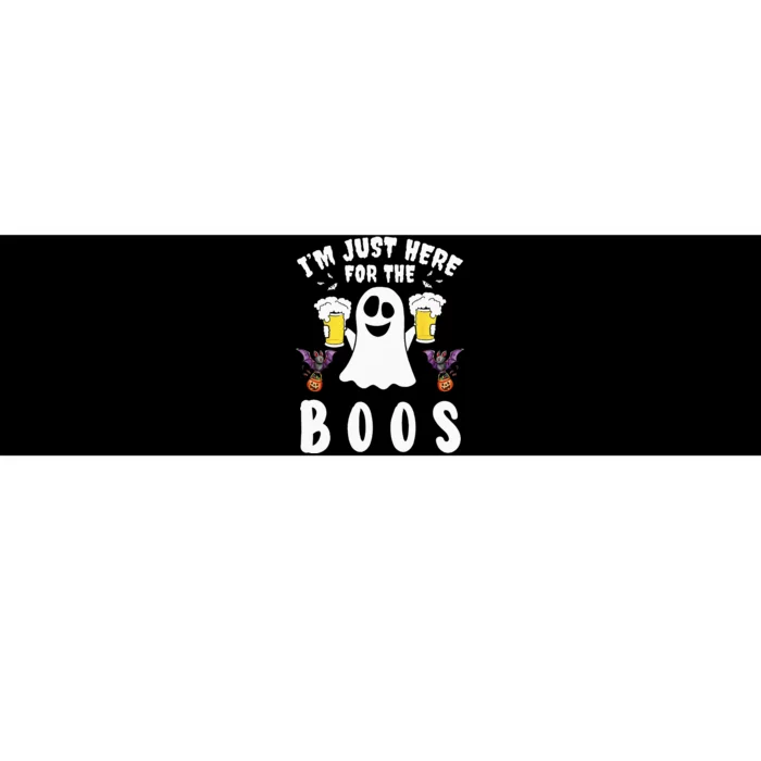 Im Just Here For The Boos Ghost Beer Halloween Costume Men Bumper Sticker