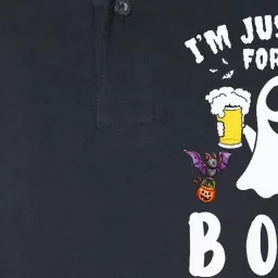 Im Just Here For The Boos Ghost Beer Halloween Costume Men Softstyle Adult Sport Polo