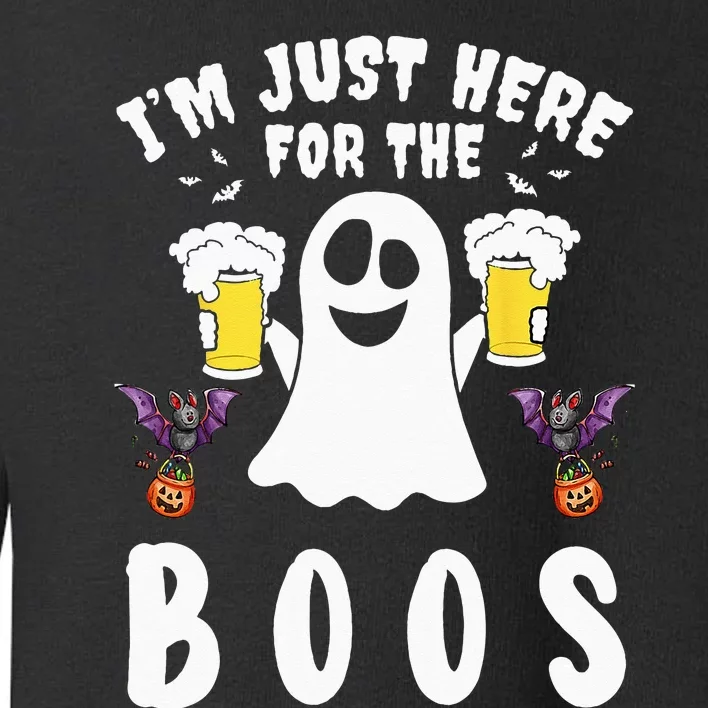 Im Just Here For The Boos Ghost Beer Halloween Costume Men Toddler Sweatshirt